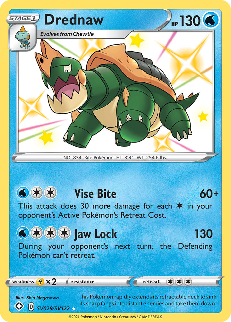 Drednaw (SV029/SV122) [Sword & Shield: Shining Fates] | Good Games Cannington