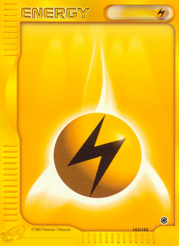 Lightning Energy (163/165) [Expedition: Base Set] | Good Games Cannington