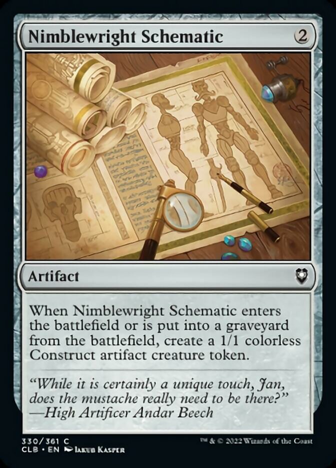 Nimblewright Schematic [Commander Legends: Battle for Baldur's Gate] | Good Games Cannington