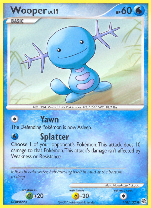 Wooper (118/132) [Diamond & Pearl: Secret Wonders] | Good Games Cannington