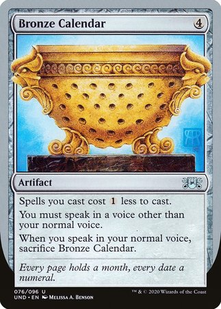 Bronze Calendar [Unsanctioned] | Good Games Cannington