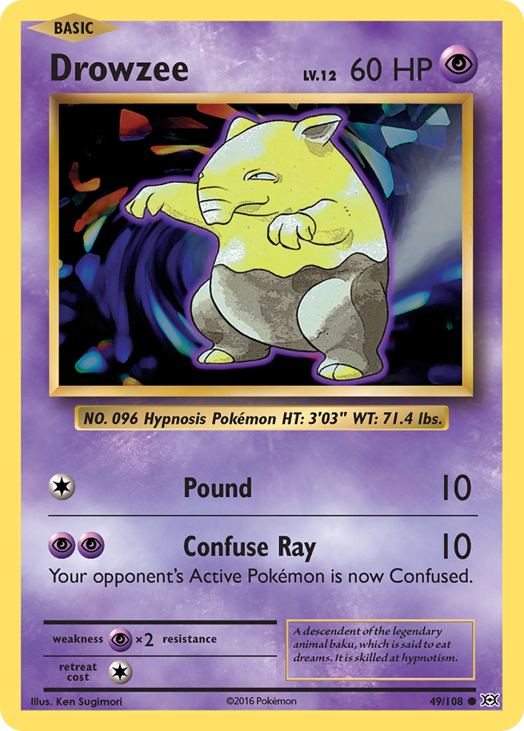 Drowzee (49/108) [XY: Evolutions] | Good Games Cannington