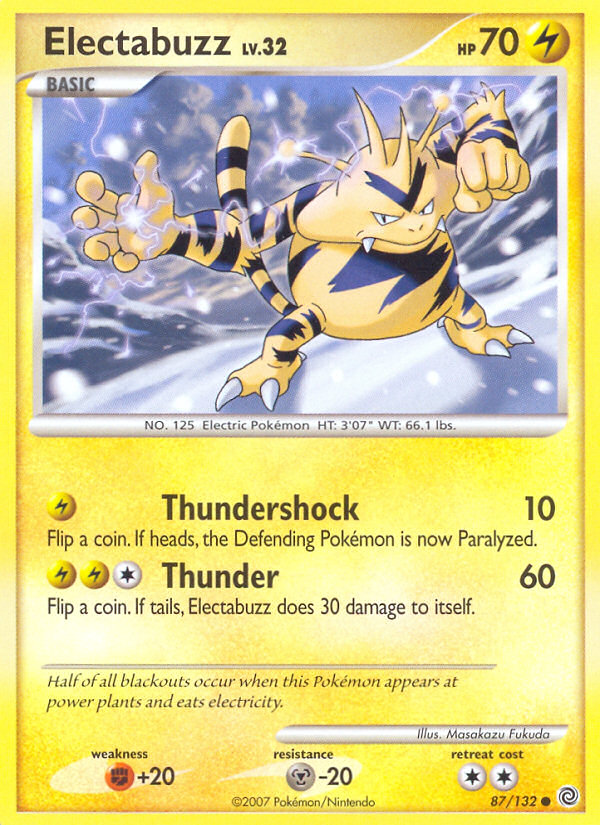 Electabuzz (87/132) [Diamond & Pearl: Secret Wonders] | Good Games Cannington
