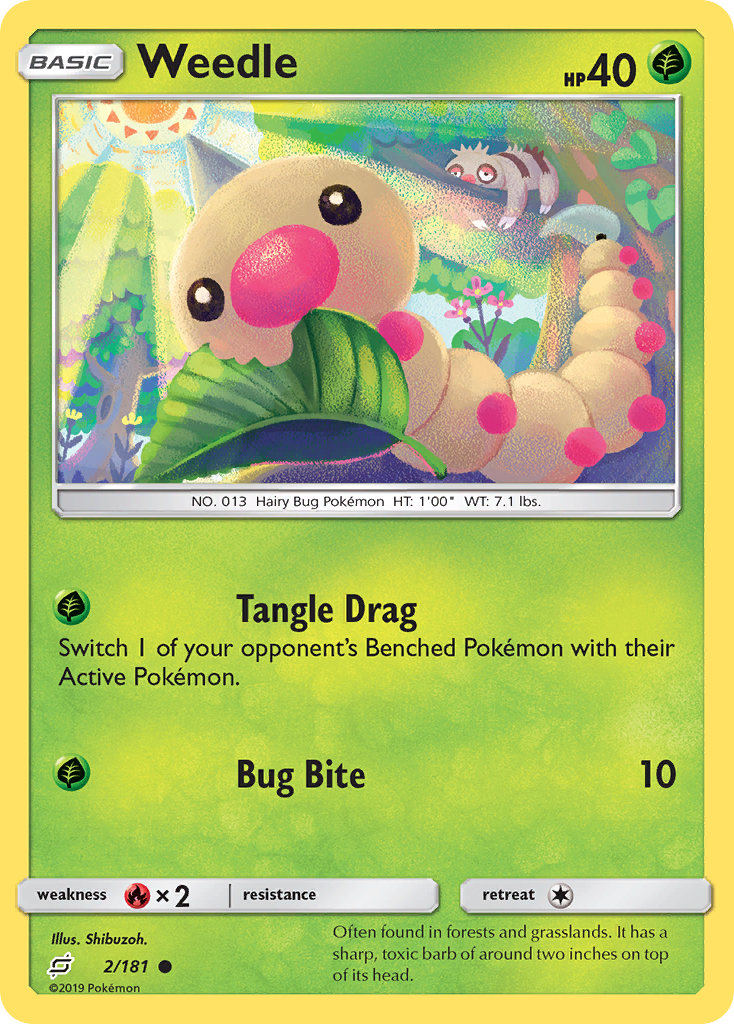 Weedle (2/181) [Sun & Moon: Team Up] | Good Games Cannington