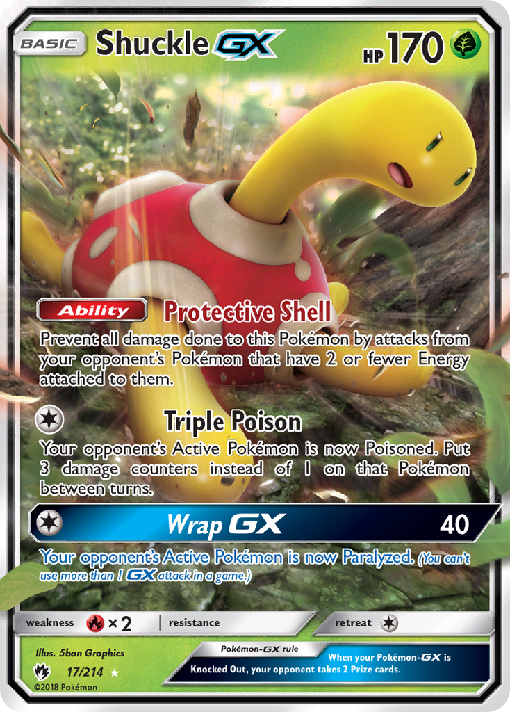 Shuckle GX (17/214) [Sun & Moon: Lost Thunder] | Good Games Cannington