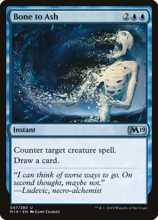 Bone to Ash [Core Set 2019] | Good Games Cannington