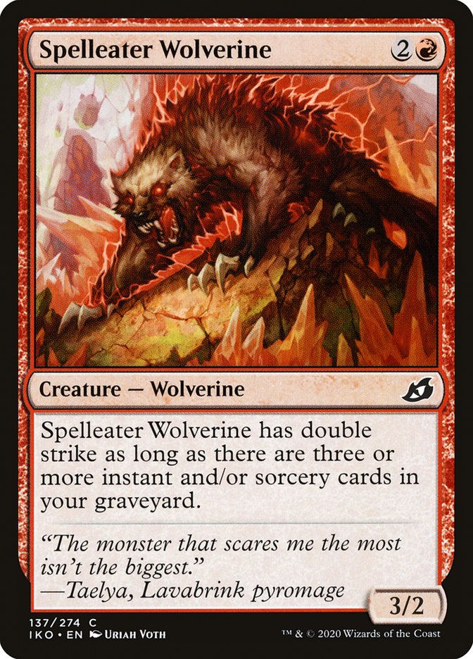 Spelleater Wolverine [Ikoria: Lair of Behemoths] | Good Games Cannington