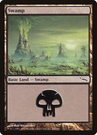 Swamp (296) [Mirrodin] | Good Games Cannington