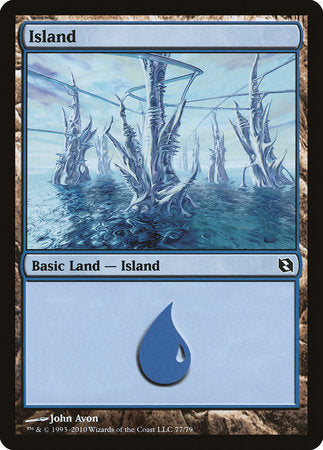 Island (77) [Duel Decks: Elspeth vs. Tezzeret] | Good Games Cannington