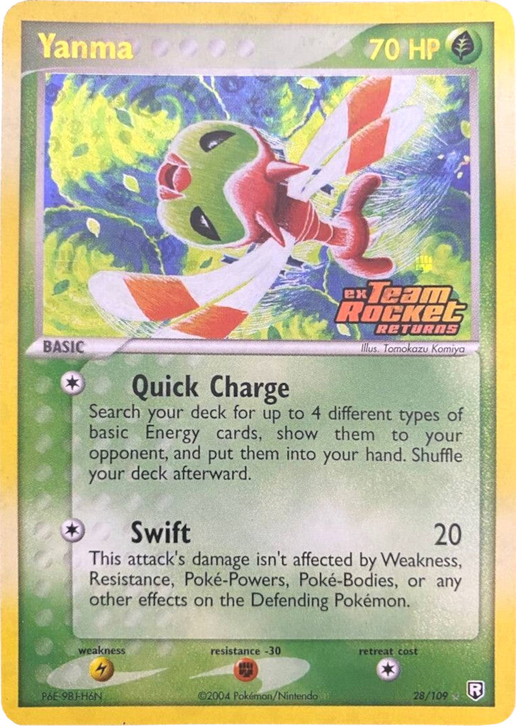 Yanma (28/109) (Stamped) [EX: Team Rocket Returns] | Good Games Cannington