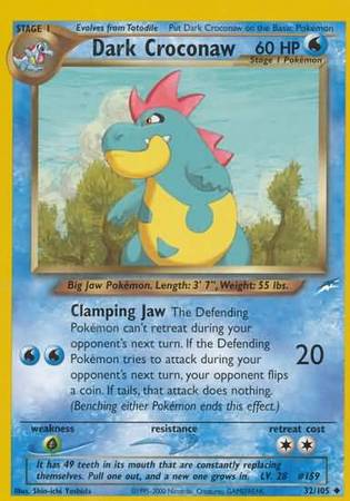 Dark Croconaw (32/105) [Neo Destiny Unlimited] | Good Games Cannington