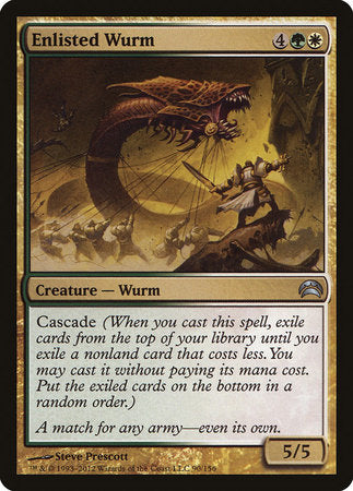 Enlisted Wurm [Planechase 2012] | Good Games Cannington