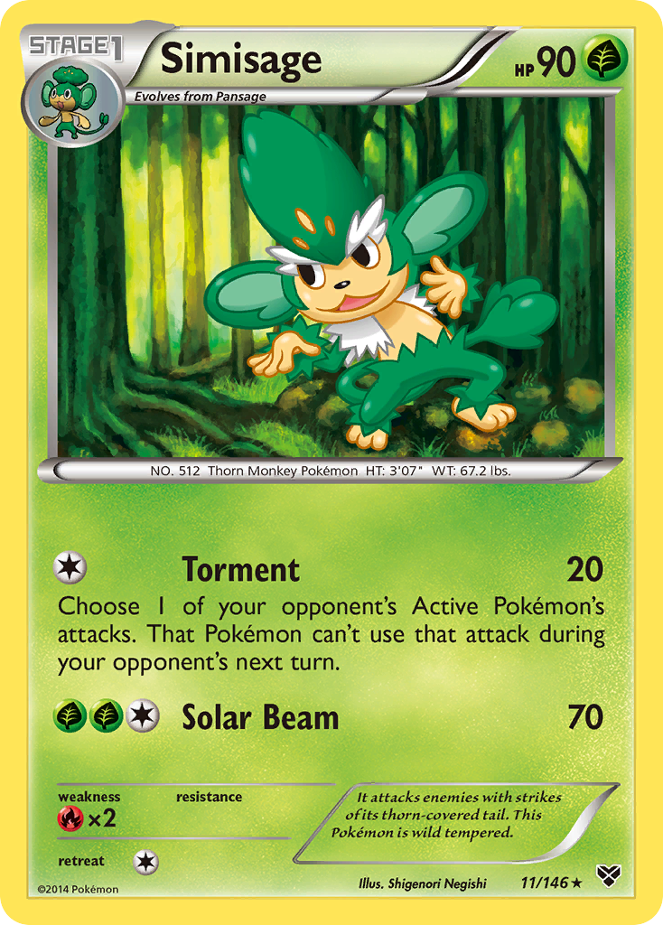 Simisage (11/146) [XY: Base Set] | Good Games Cannington