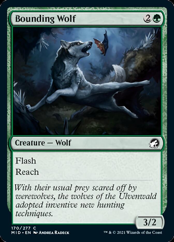 Bounding Wolf [Innistrad: Midnight Hunt] | Good Games Cannington