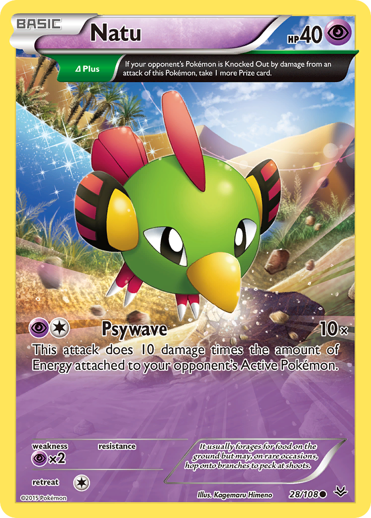 Natu (28/108) [XY: Roaring Skies] | Good Games Cannington