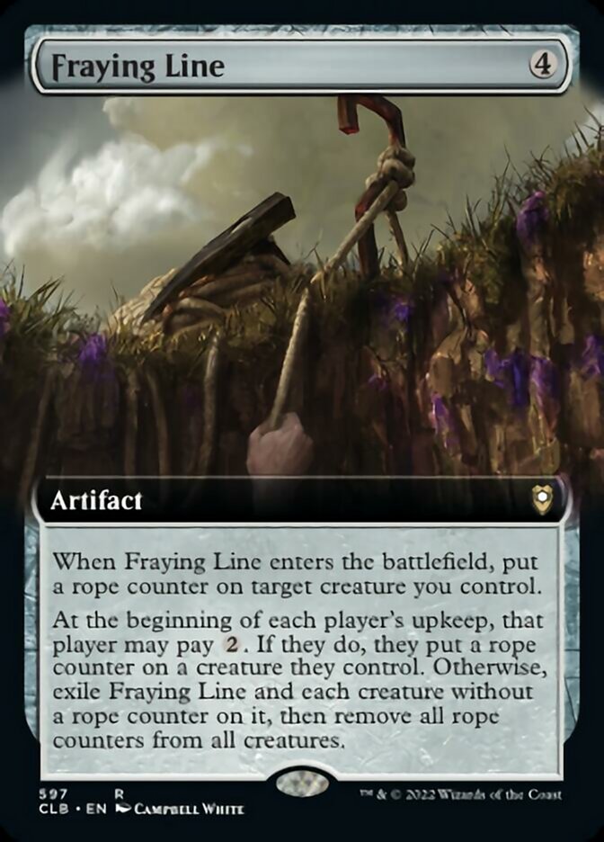Fraying Line (Extended Art) [Commander Legends: Battle for Baldur's Gate] | Good Games Cannington