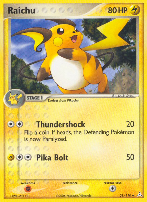 Raichu (51/110) [EX: Holon Phantoms] | Good Games Cannington