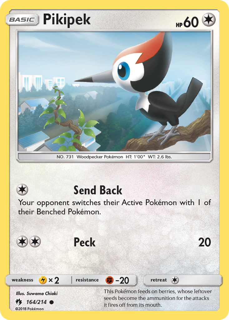 Pikipek (164/214) [Sun & Moon: Lost Thunder] | Good Games Cannington