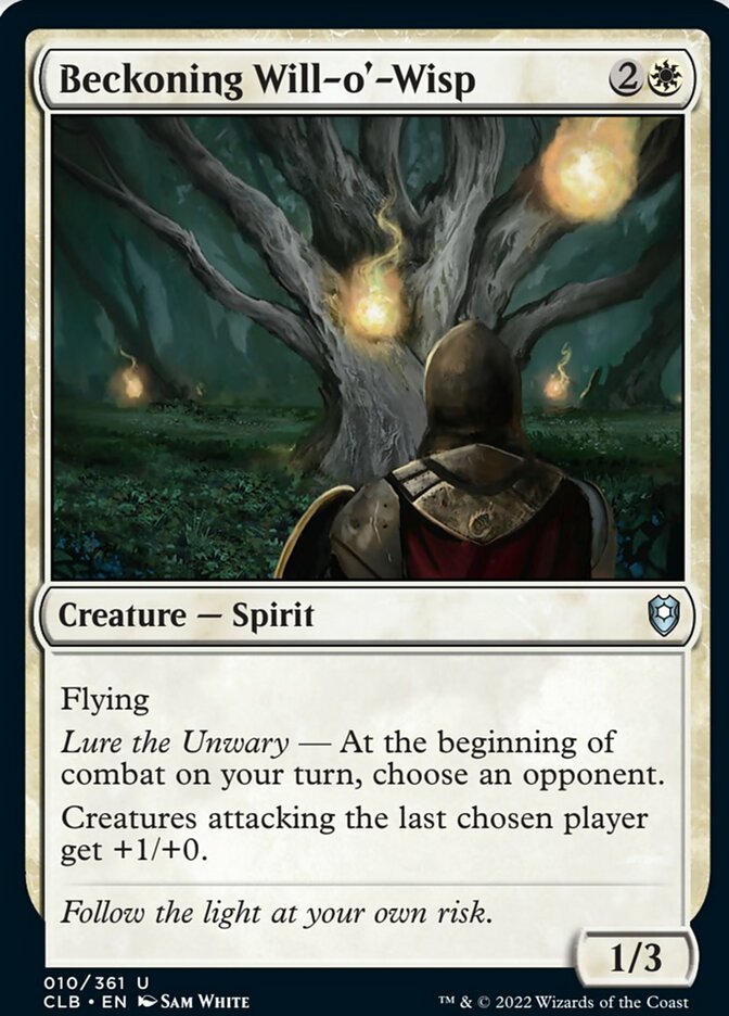 Beckoning Will-o'-Wisp [Commander Legends: Battle for Baldur's Gate] | Good Games Cannington