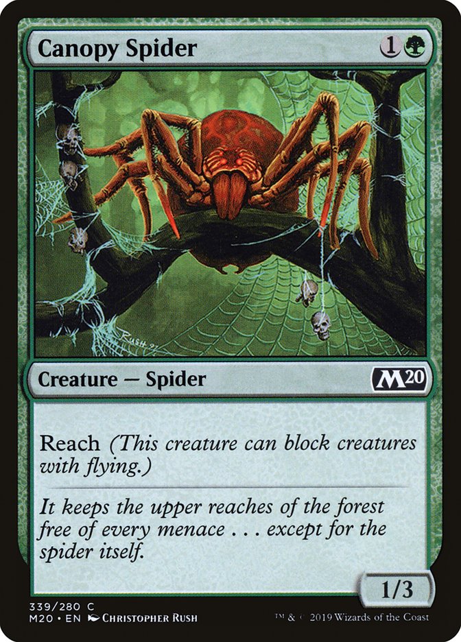 Canopy Spider [Core Set 2020] | Good Games Cannington