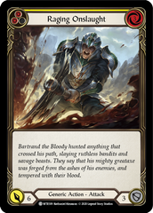 Raging Onslaught (Yellow) [U-WTR189] (Welcome to Rathe Unlimited)  Unlimited Rainbow Foil | Good Games Cannington