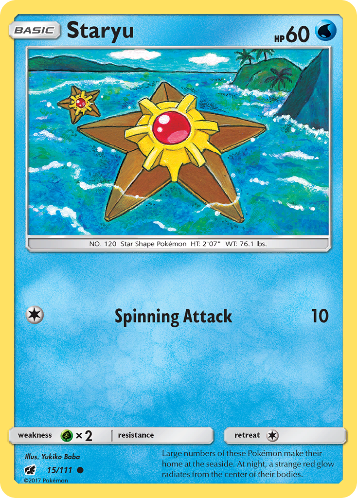 Staryu (15/111) [Sun & Moon: Crimson Invasion] | Good Games Cannington