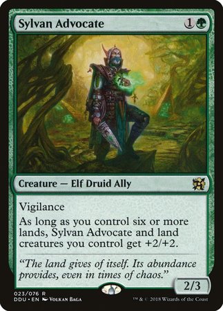 Sylvan Advocate [Duel Decks: Elves vs. Inventors] | Good Games Cannington