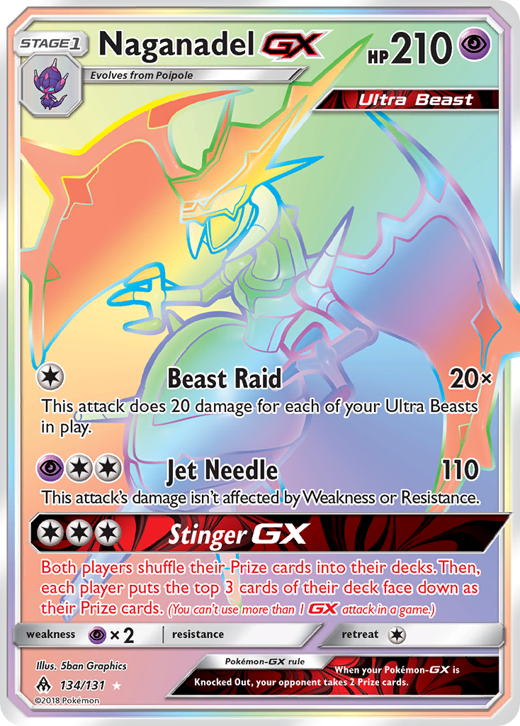 Naganadel GX (134/131) [Sun & Moon: Forbidden Light] | Good Games Cannington