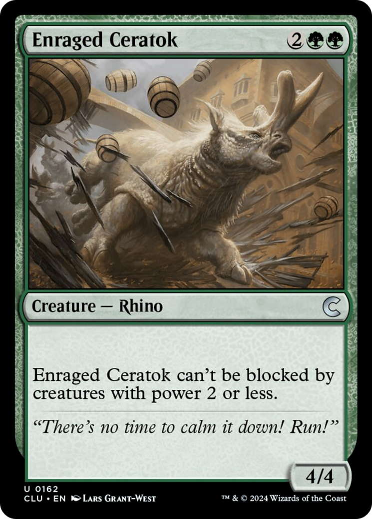 Enraged Ceratok [Ravnica: Clue Edition] | Good Games Cannington