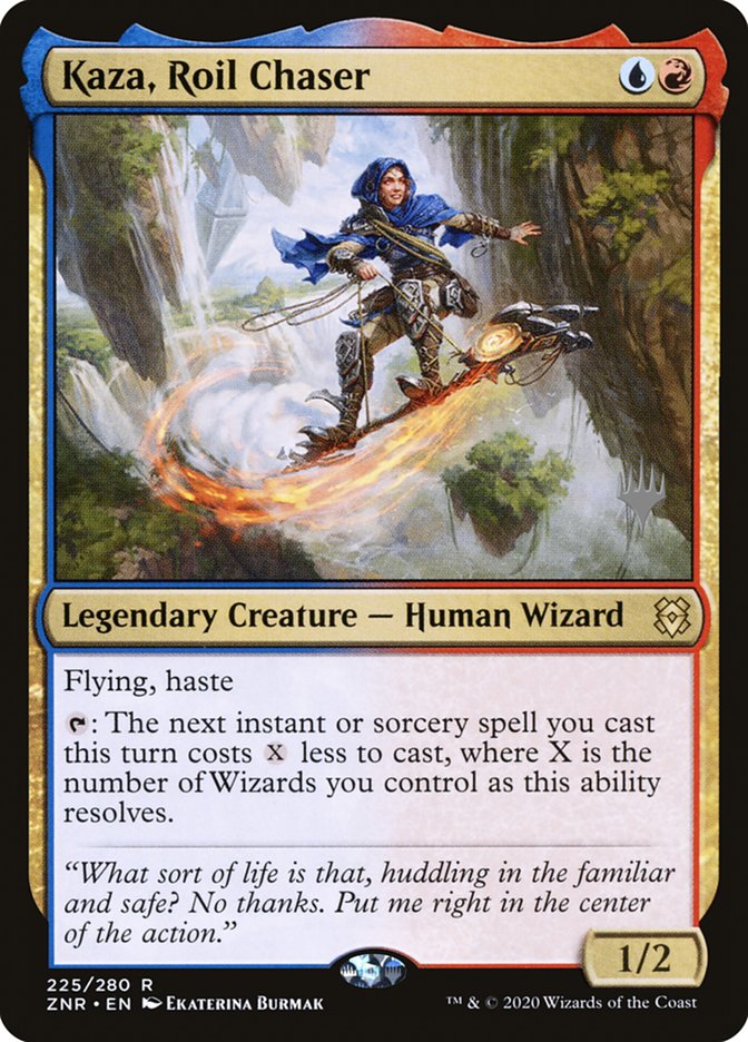 Kaza, Roil Chaser (Promo Pack) [Zendikar Rising Promos] | Good Games Cannington