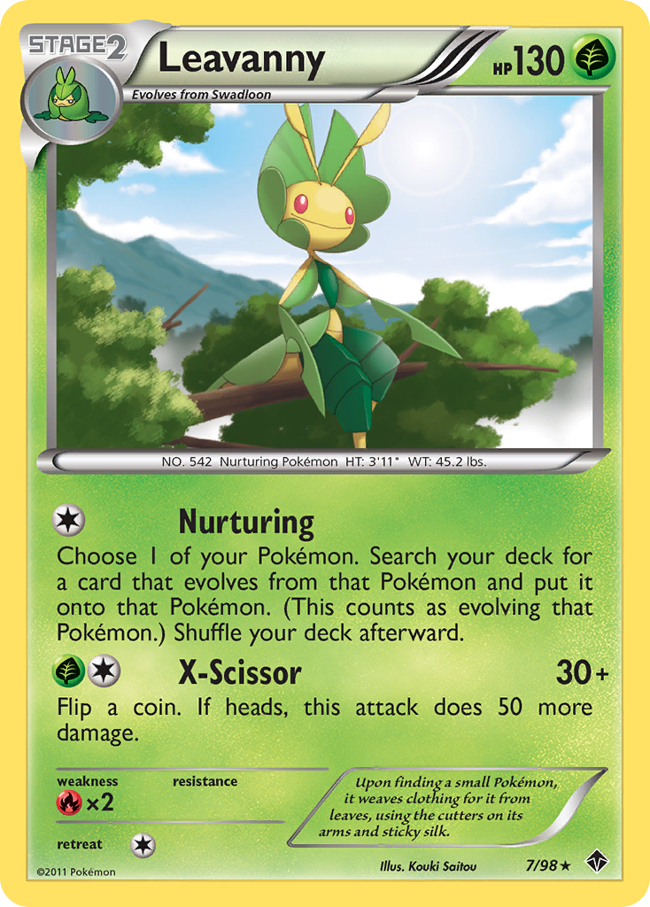Leavanny (7/98) [Black & White: Emerging Powers] | Good Games Cannington