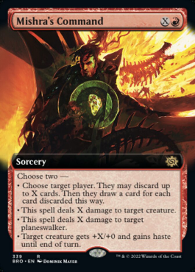 Mishra's Command (Extended Art) [The Brothers' War] | Good Games Cannington