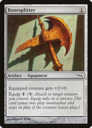 Bonesplitter [Mirrodin] | Good Games Cannington
