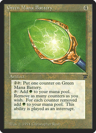Green Mana Battery [Legends] | Good Games Cannington