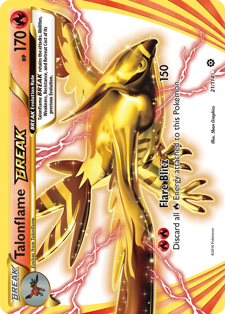 Talonflame BREAK (21/114) [XY: Steam Siege] | Good Games Cannington