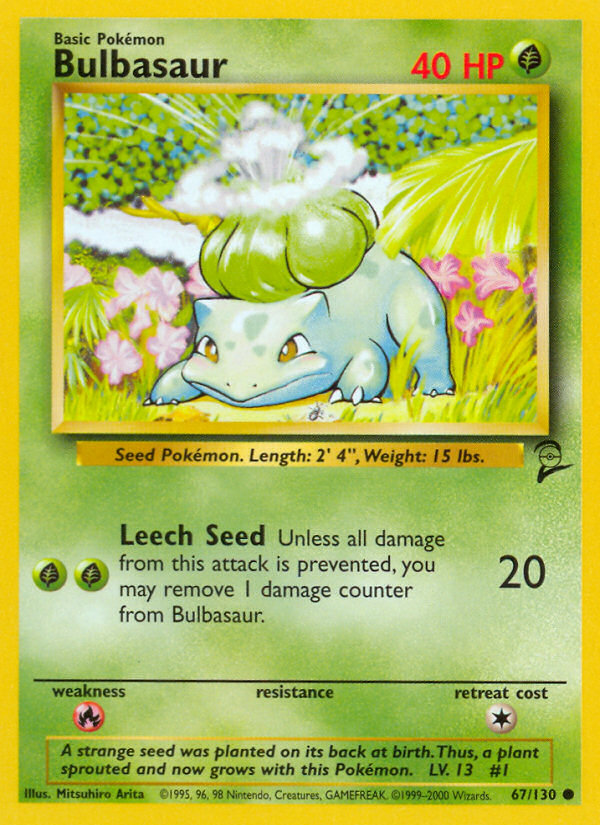 Bulbasaur (67/130) [Base Set 2] | Good Games Cannington
