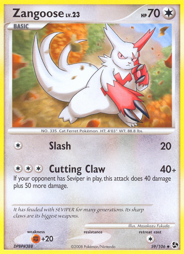 Zangoose (59/106) [Diamond & Pearl: Great Encounters] | Good Games Cannington