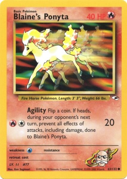 Blaine's Ponyta (63/132) [Gym Heroes Unlimited] | Good Games Cannington
