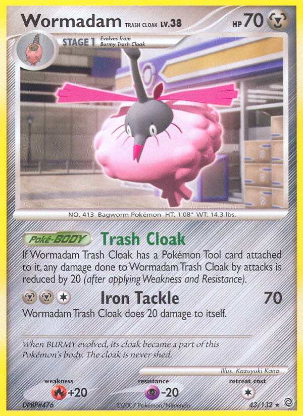Wormadam Trash Cloak (43/132) [Diamond & Pearl: Secret Wonders] | Good Games Cannington