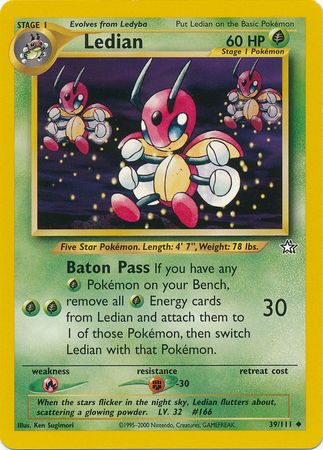 Ledian (39/111) [Neo Genesis Unlimited] | Good Games Cannington