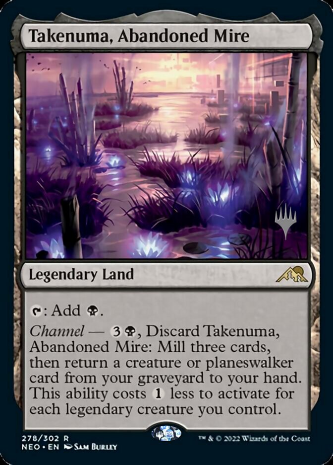 Takenuma, Abandoned Mire (Promo Pack) [Kamigawa: Neon Dynasty Promos] | Good Games Cannington