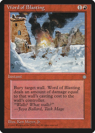 Word of Blasting [Ice Age] | Good Games Cannington