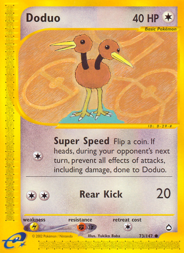 Doduo (73/147) [Aquapolis] | Good Games Cannington