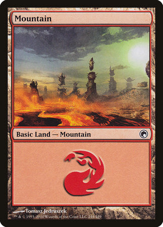 Mountain (244) [Scars of Mirrodin] | Good Games Cannington