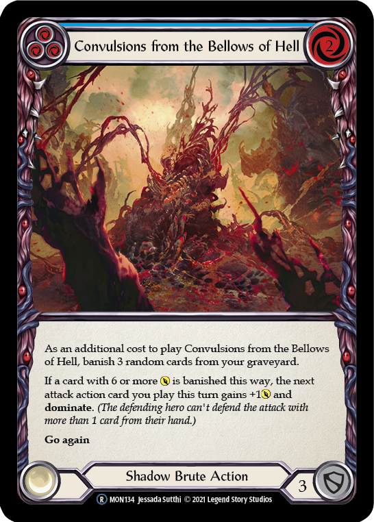 Convulsions from the Bellows of Hell (Blue) [U-MON134] Unlimited Normal | Good Games Cannington