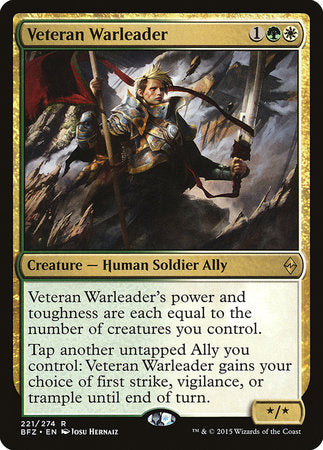 Veteran Warleader [Battle for Zendikar] | Good Games Cannington