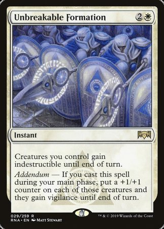 Unbreakable Formation [Ravnica Allegiance] | Good Games Cannington