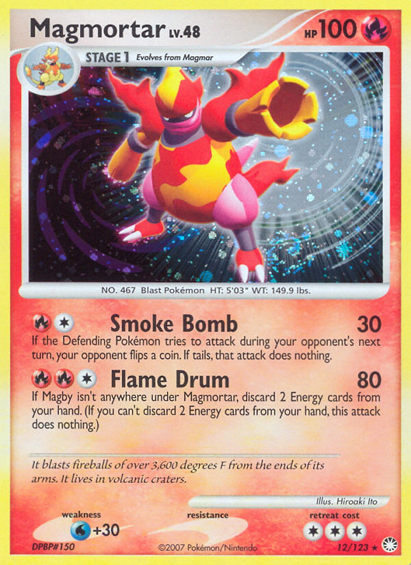 Magmortar (12/123) [Diamond & Pearl: Mysterious Treasures] | Good Games Cannington