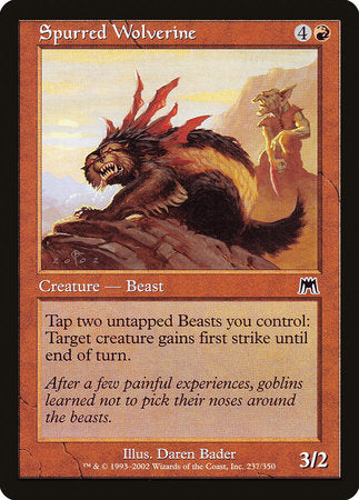 Spurred Wolverine [Onslaught] | Good Games Cannington