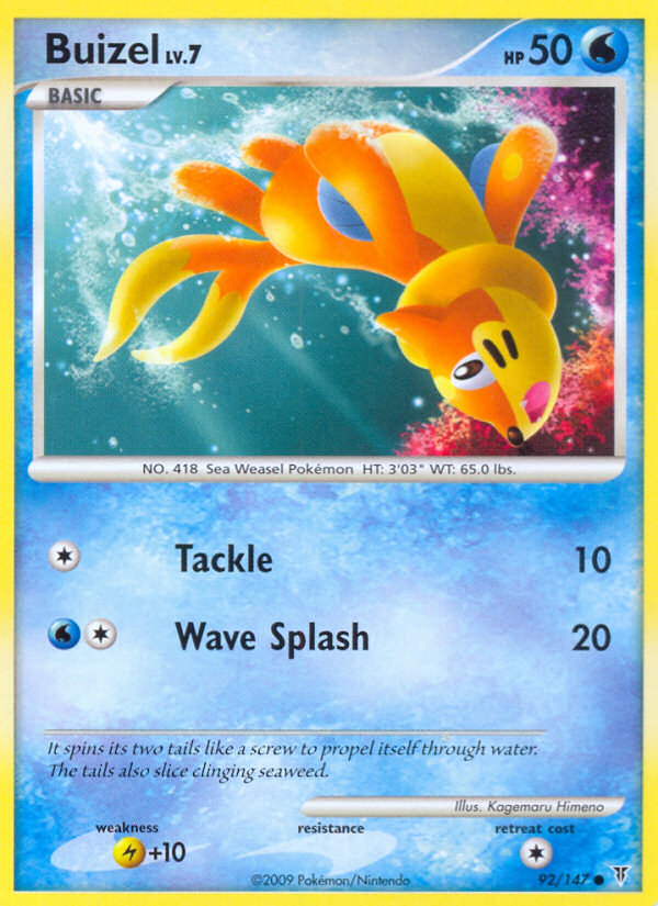 Buizel (92/147) [Platinum: Supreme Victors] | Good Games Cannington